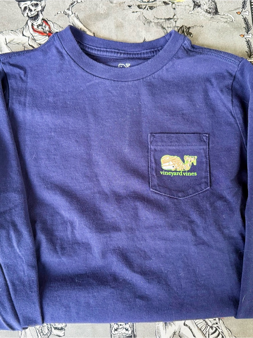 Vineyard Vines Halloween Long-Sleeve Pocket Tee